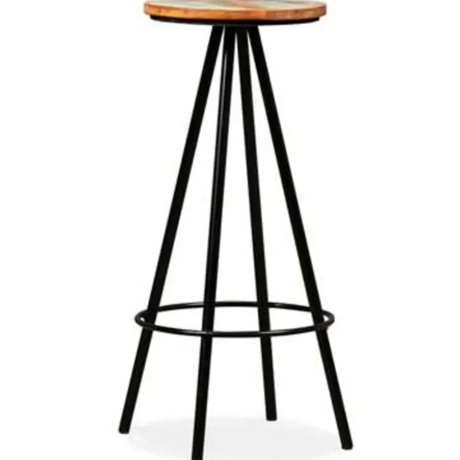 vidaXL - Barkruk - Bruin - Hout - 2 stuks