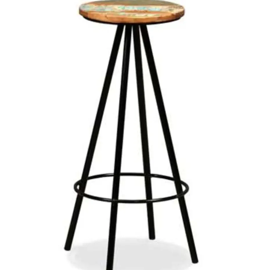 vidaXL - Barkruk - Bruin - Hout - 2 stuks