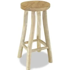 vidaXL - Barkruk - Bruin - Hout