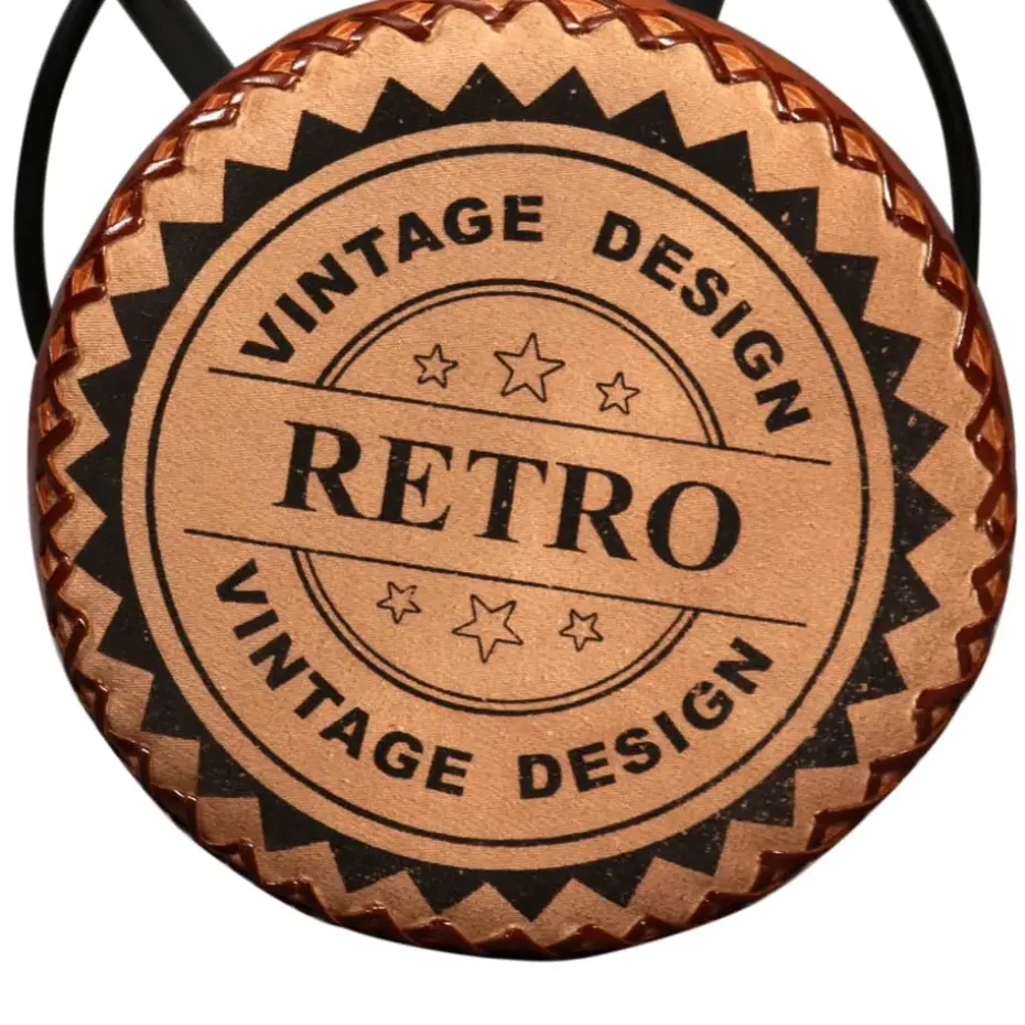 vidaXL - Barkruk - Bruin - Leer - 2 stuks