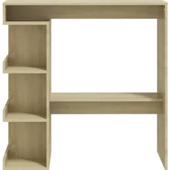 vidaXL - Bartafel - Bruin - Bewerkt hout