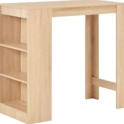 vidaXL - Bartafel - Bruin - Bewerkt hout