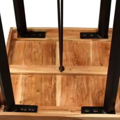 vidaXL - Bartafel - Bruin - Hout - 60 x 60 x 107 cm