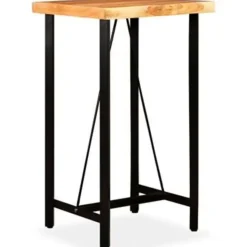 vidaXL - Bartafel - Bruin - Hout - 60 x 60 x 107 cm