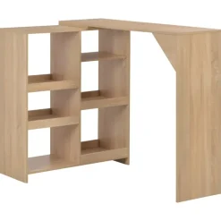 vidaXL - Bartafel - Bruin - Bewerkt hout