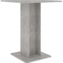 vidaXL - Bartafel - Grijs - Bewerkt hout