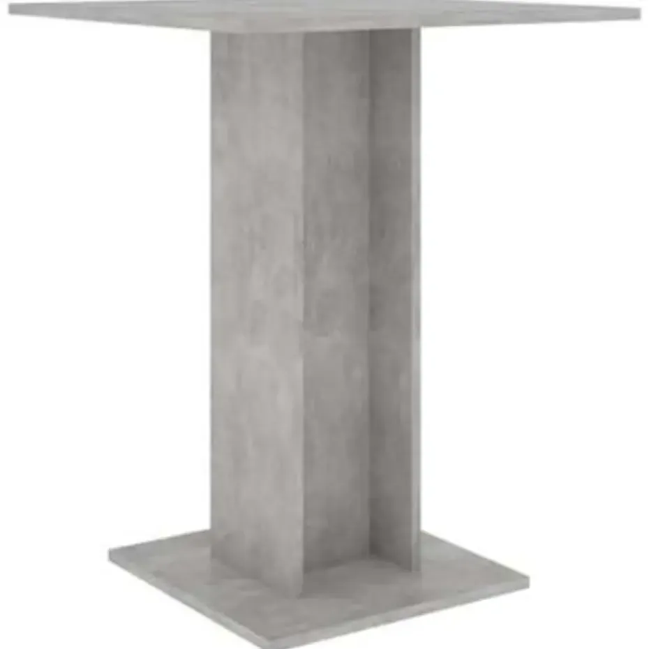 vidaXL - Bartafel - Grijs - Bewerkt hout