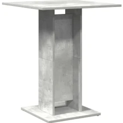 vidaXL - Bartafel - Grijs - Bewerkt hout