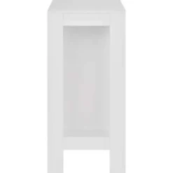 vidaXL - Bartafel - Wit - Bewerkt hout