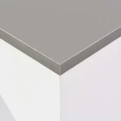 vidaXL - Bartafel - Wit - Bewerkt hout