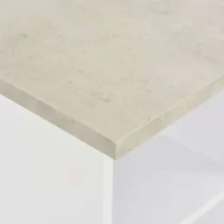 vidaXL - Bartafel - Wit - Bewerkt hout
