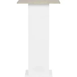 vidaXL - Bartafel - Wit - Bewerkt hout