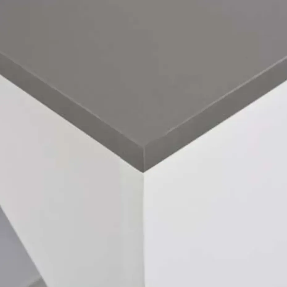 vidaXL - Bartafel - Wit - Bewerkt hout