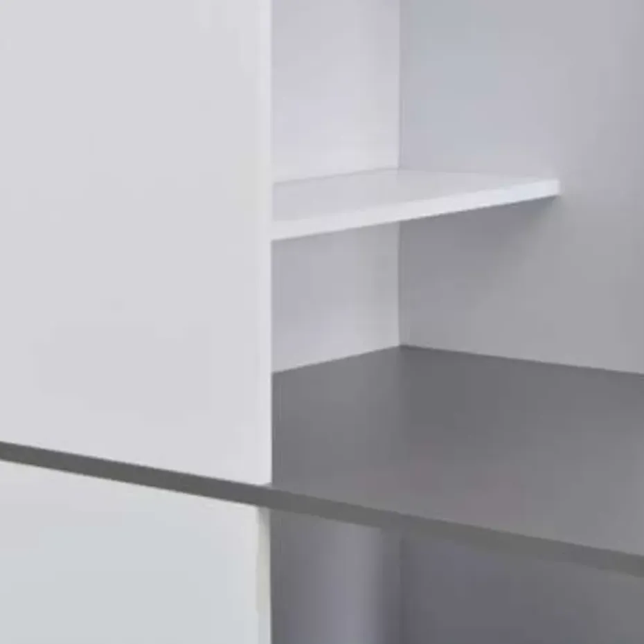 vidaXL - Bartafel - Wit - Bewerkt hout