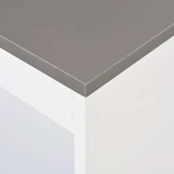 vidaXL - Bartafel - Wit - Bewerkt hout