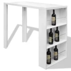 vidaXL - Bartafel - Wit - MDF