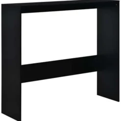 vidaXL - Bartafel - Zwart - Bewerkt hout