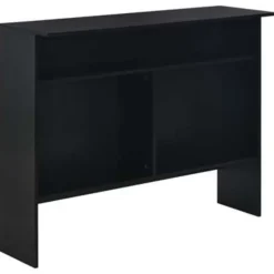 vidaXL - Bartafel - Zwart - Bewerkt hout