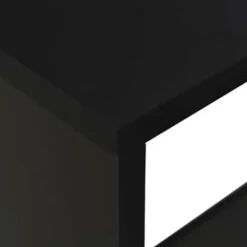 vidaXL - Bartafel - Zwart - Bewerkt hout