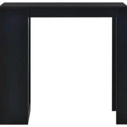 vidaXL - Bartafel - Zwart - Bewerkt hout