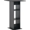 vidaXL - Bartafel - Zwart - Bewerkt hout