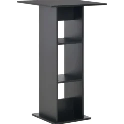 vidaXL - Bartafel - Zwart - Bewerkt hout