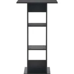 vidaXL - Bartafel - Zwart - Bewerkt hout