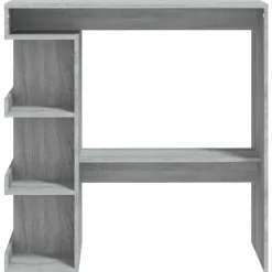 vidaXL - Bartafel met schappen - Grijs sonoma eiken - Bewerkt hout - 100x50 cm