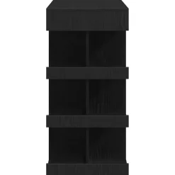 vidaXL - Bartafel met schappen - Zwart eiken - Bewerkt hout - 100x48 cm