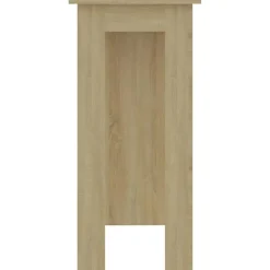vidaXL - Bartafel met schappen - Sonoma eiken - Bewerkt hout - 102x50 cm
