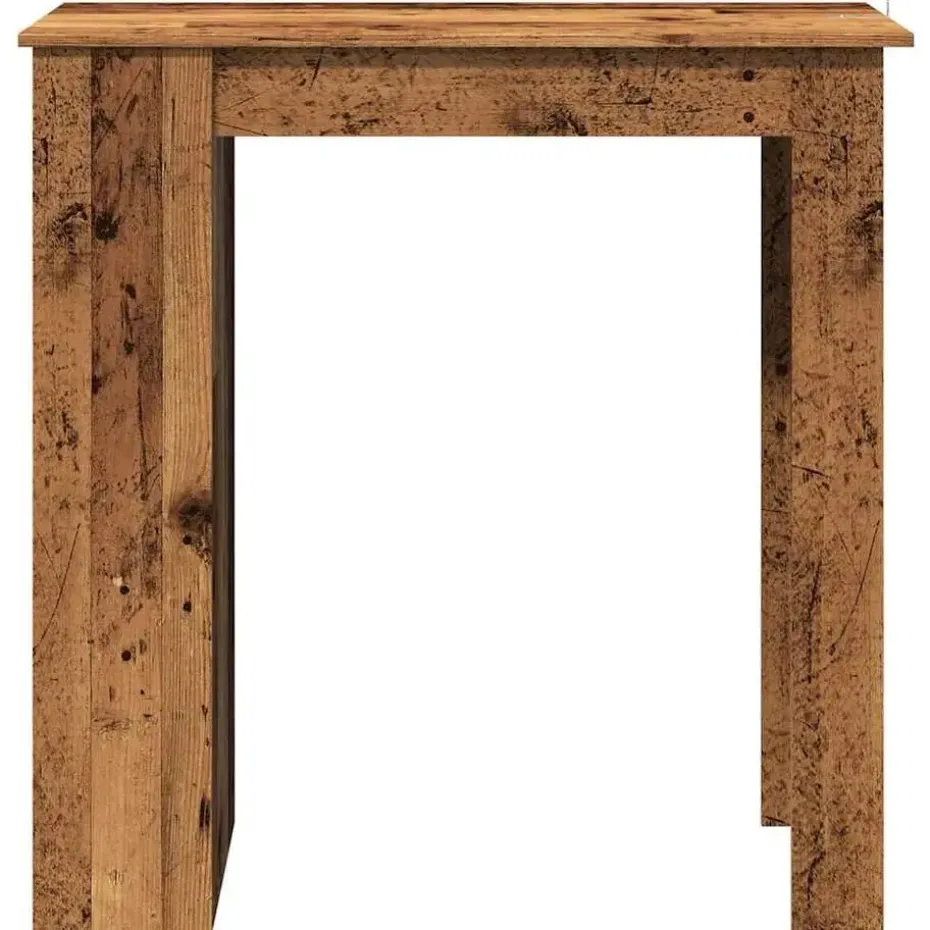 vidaXL - Bartafel met schappen - Oud hout - Bewerkt hout - 102x50 cm