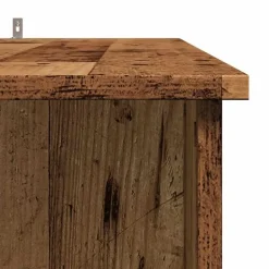 vidaXL - Bartafel met schappen - Oud hout - Bewerkt hout - 102x50 cm