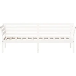 vidaXL - Bed - Wit - Grenenhout - 90 x 200 cm - Zonder matras