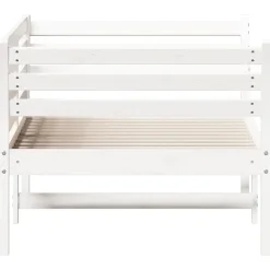 vidaXL - Bed - Wit - Grenenhout - 90 x 200 cm - Zonder matras