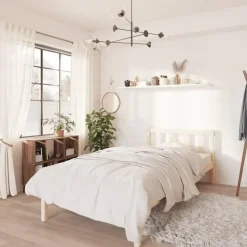 vidaXL - Bed frame - Bruin - Grenenhout - 90 x 200 cm