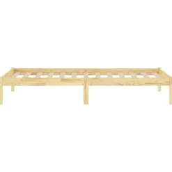 vidaXL - Bed frame - Naturel - Massief grenenhout - 90x200 cm