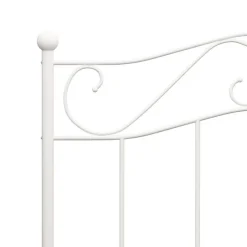 vidaXL - Bed frame - Wit - Metaal - 90 x 200 cm
