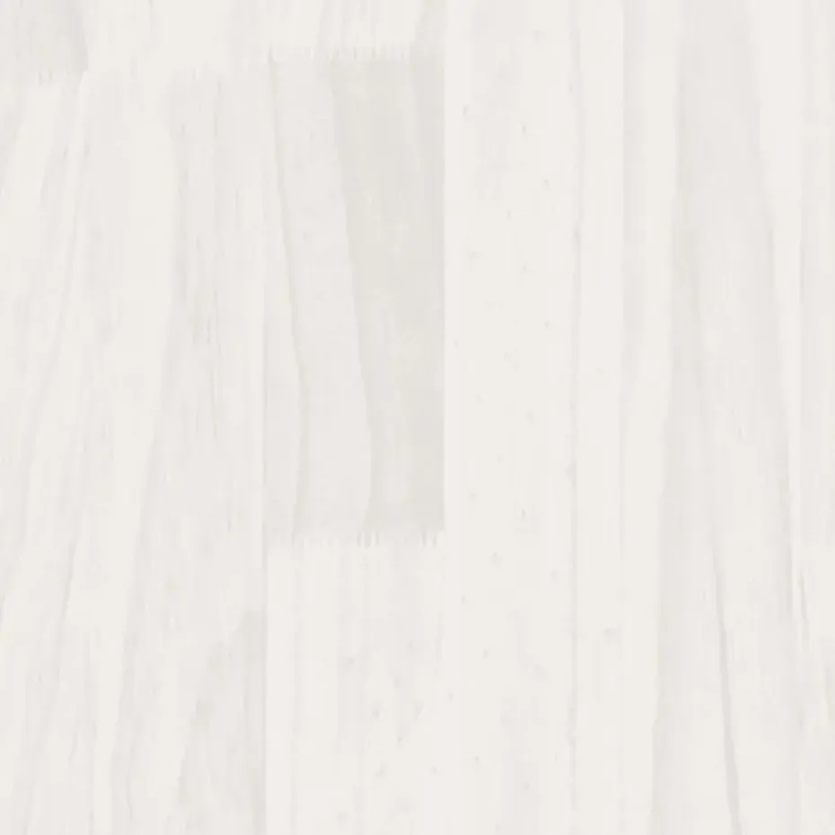 vidaXL - Bed frame massief met lattenbodem - Wit - Hout - 90x190 cm