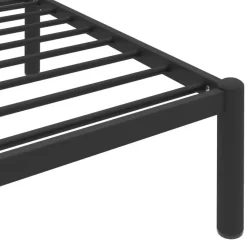 vidaXL - Bed frame met arc hoofdeinde - Zwart - Metaal - 160x200 cm