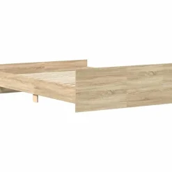vidaXL - Bed frame met hoofd- en voeteneinde - sonoma eikenkleur - 140x200 cm
