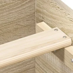 vidaXL - Bed frame met hoofd- en voeteneinde - sonoma eikenkleur - 140x200 cm