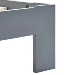 vidaXL - Bed frame met hoofdbord - Grijs - Massief grenenhout - 120x200 cm