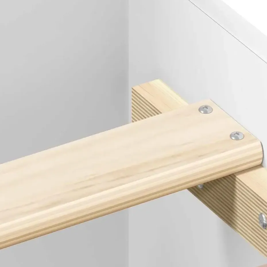 vidaXL - Bed frame met hoofd- en voeteneinde - Wit - 160x200 cm