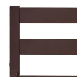 vidaXL - Bed frame met hoofdbord - Donkerbruin - Grenenhout - 120x200 cm