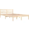vidaXL - Bed frame met hoofdbord - Massief grenenhout - 120x200 cm