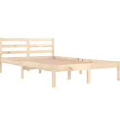 vidaXL - Bed frame met hoofdbord - Massief grenenhout - 120x200 cm