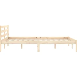 vidaXL - Bed frame met hoofdbord - Massief grenenhout - 120x200 cm
