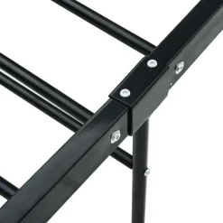 vidaXL - Bed frame met hoofdeinde - Zwart - Metaal - 100x200 cm
