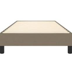 vidaXL - Bed frame met hout lattenbodem - Taupe - Stof - 90x200 cm