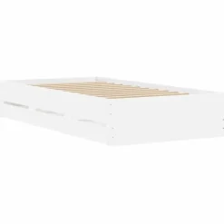 vidaXL - Bed frame met lades - Wit - Bewerkt hout - 90x200 cm